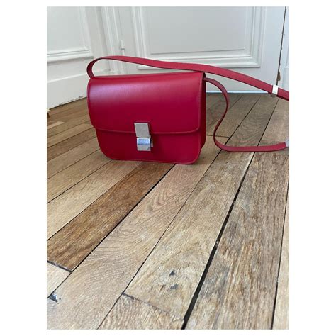 celine box bag red|Celine box bag discontinued.